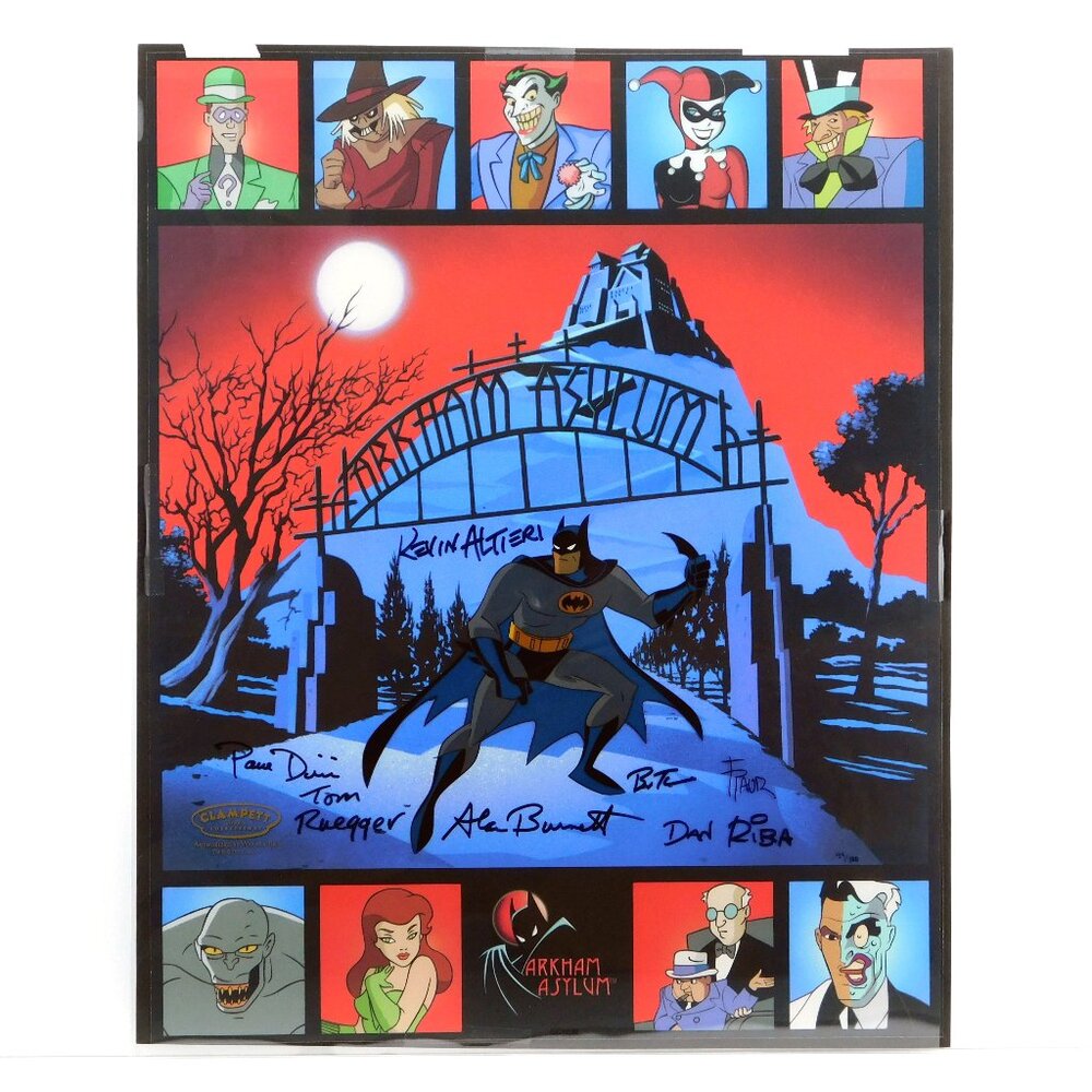 Batman Cel Arkham Asylum Signed Limited Edition Bruce Timm Paul Dini